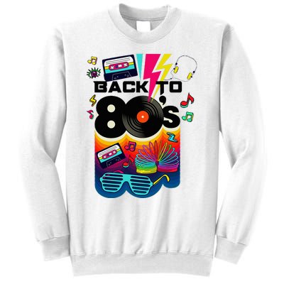 Vintage Retro Back To 80S I Love 80S Graphic Design Sweatshirt