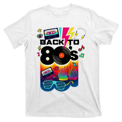 Vintage Retro Back To 80S I Love 80S Graphic Design T-Shirt