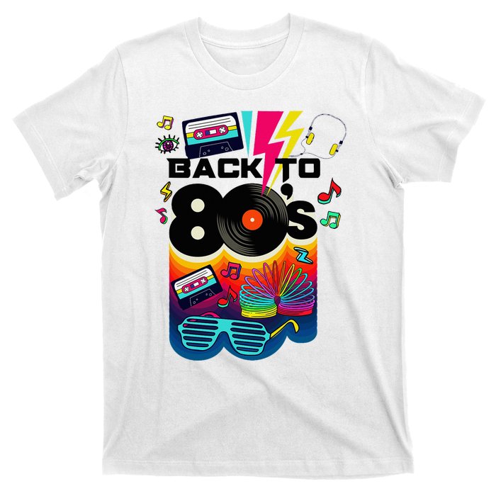 Vintage Retro Back To 80S I Love 80S Graphic Design T-Shirt