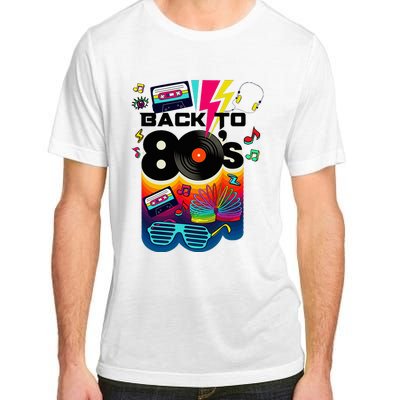 Vintage Retro Back To 80S I Love 80S Graphic Design Adult ChromaSoft Performance T-Shirt