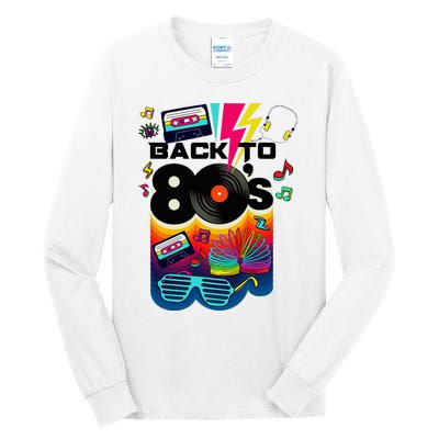 Vintage Retro Back To 80S I Love 80S Graphic Design Tall Long Sleeve T-Shirt