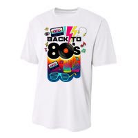 Vintage Retro Back To 80S I Love 80S Graphic Design Performance Sprint T-Shirt