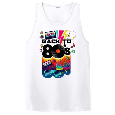 Vintage Retro Back To 80S I Love 80S Graphic Design PosiCharge Competitor Tank