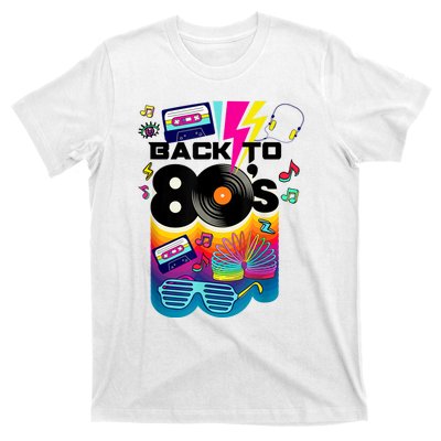 Vintage Retro Back To 80's Tees I Love 80's Graphic Design T-Shirt