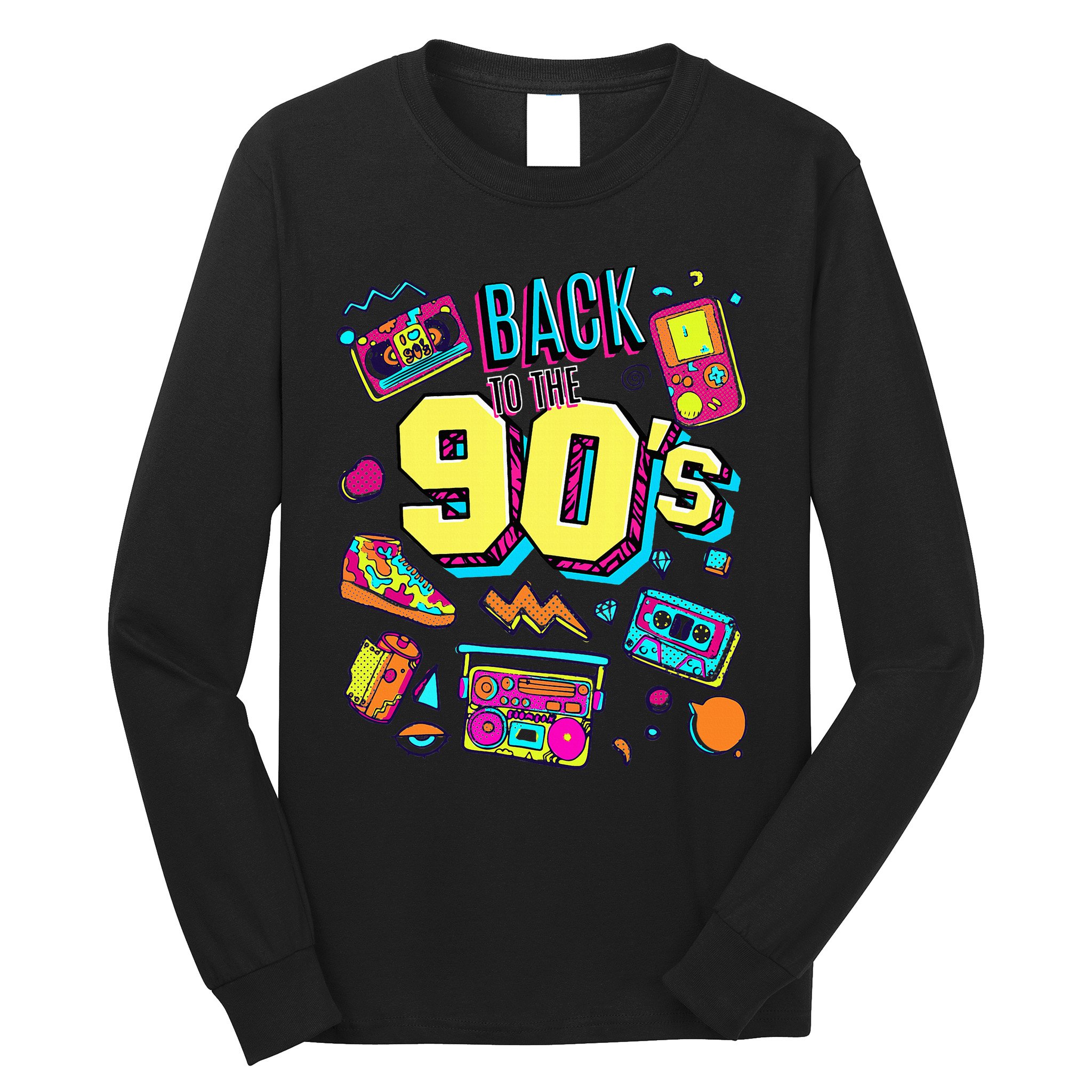 Vintage Retro Back To 90S Long Sleeve Shirt