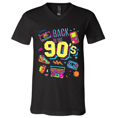 Vintage Retro Back To 90S V-Neck T-Shirt