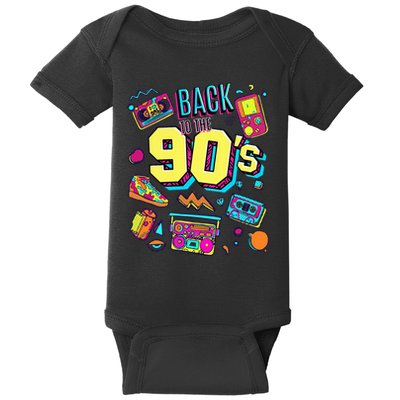 Vintage Retro Back To 90S Baby Bodysuit