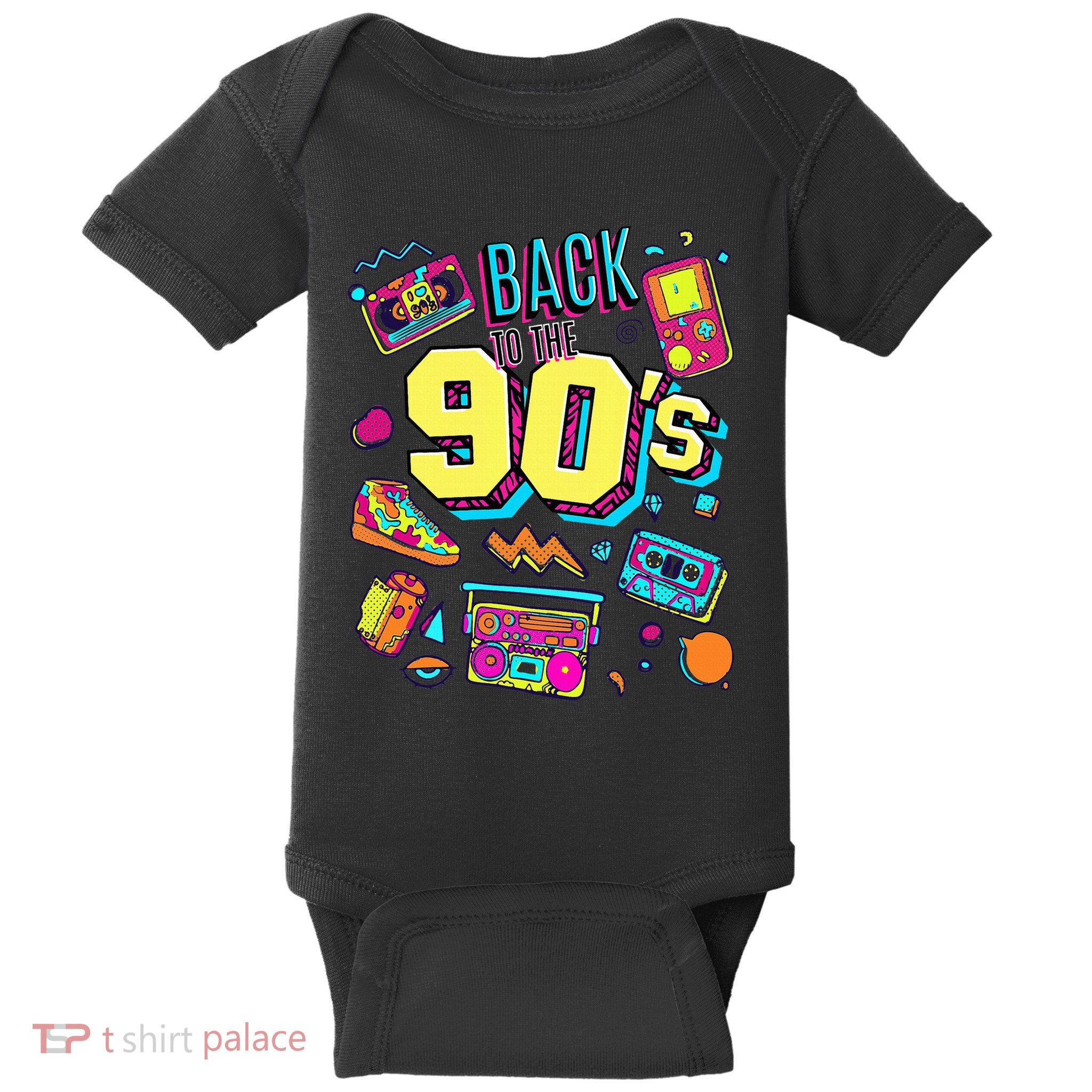 Vintage Retro Back To 90S Baby Bodysuit
