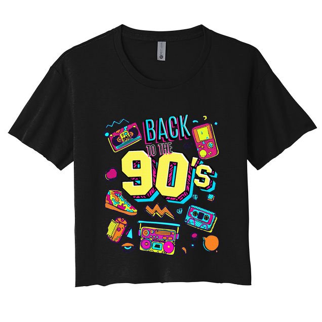 Vintage Retro Back To 90S Crop Top
