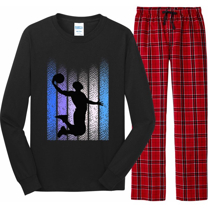 Vintage Retro Basketball Long Sleeve Pajama Set