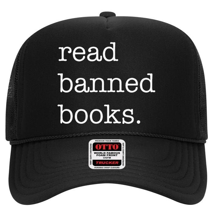 Vintage Read Banned Books High Crown Mesh Back Trucker Hat