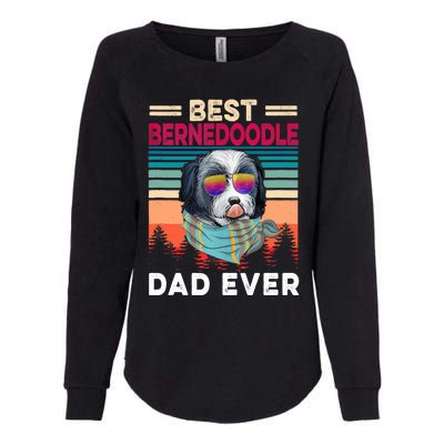 Vintage Retro Best Bernedoodle Dad Ever Cool Dog Father Day Cute Gift Womens California Wash Sweatshirt