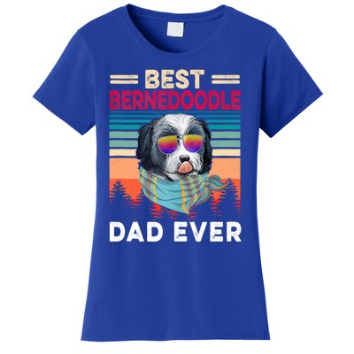 Vintage Retro Best Bernedoodle Dad Ever Cool Dog Father Day Cute Gift Women's T-Shirt