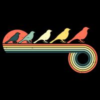 Vintage Retro Bird Visor