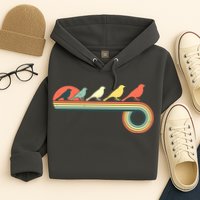 Vintage Retro Bird Hoodie