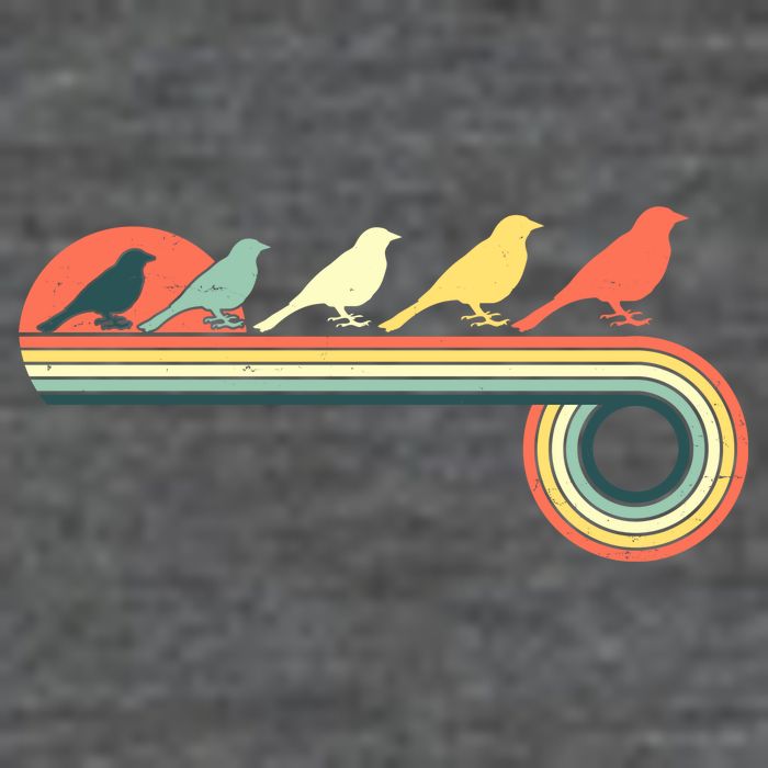 Vintage Retro Bird Baby Bodysuit