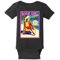 Vintage Retro Book Girl Summer Poster Baby Bodysuit