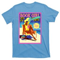 Vintage Retro Book Girl Summer Poster T-Shirt