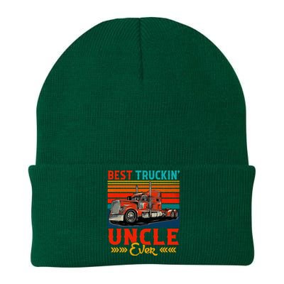 Vintage Retro Best Truckin Uncle Ever Knit Cap Winter Beanie