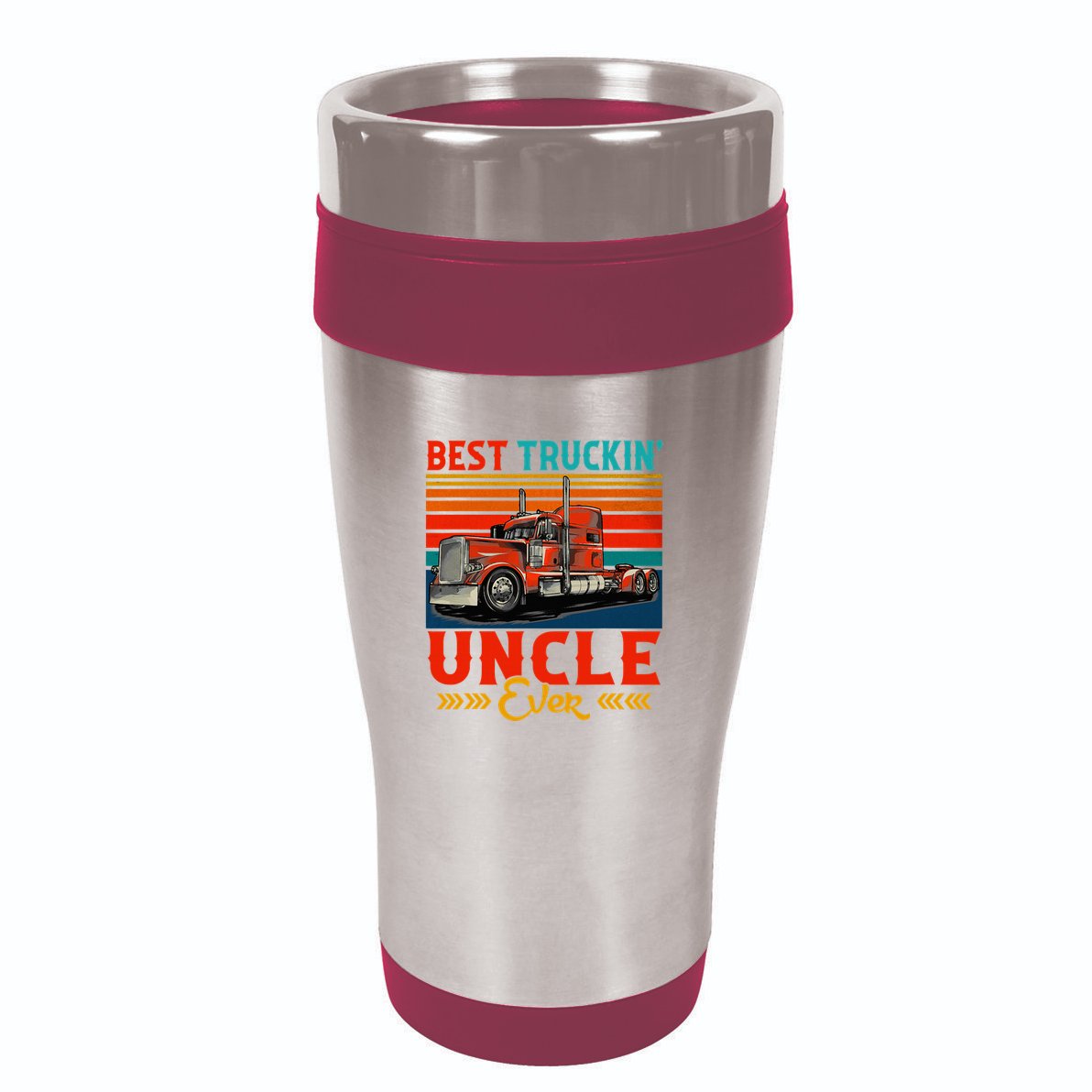 Vintage Retro Best Truckin Uncle Ever 16oz Travel Tumbler