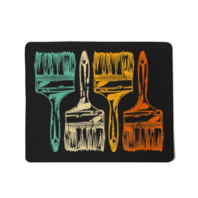 Vintage Retro Brush Painter Mousepad