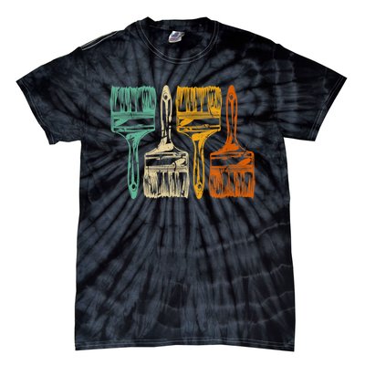 Vintage Retro Brush Painter Tie-Dye T-Shirt