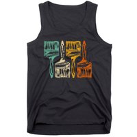 Vintage Retro Brush Painter Tank Top