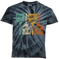 Vintage Retro Brush Painter Kids Tie-Dye T-Shirt