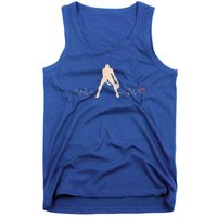 Vintage Retro Basketballplayer Heartbeat Gift Basketball Gift Tank Top