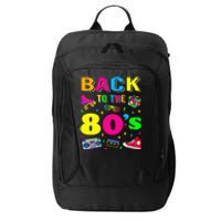 Vintage Retro Back To 80's Graphic Design City Backpack