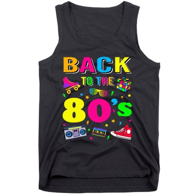 Vintage Retro Back To 80's Graphic Design Tank Top