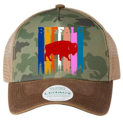 Vintage Retro Buffalo Legacy Tie Dye Trucker Hat