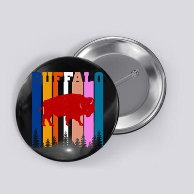 Vintage Retro Buffalo Button