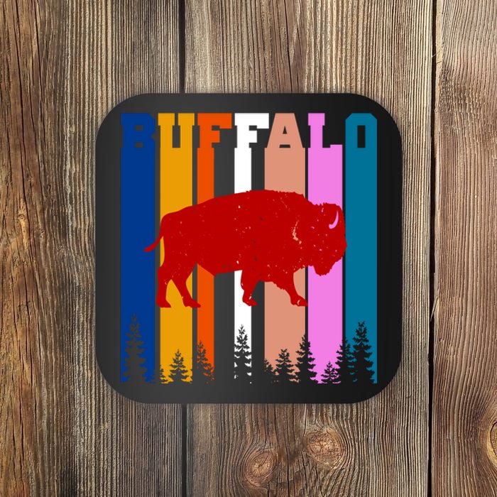 Vintage Retro Buffalo Coaster