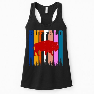 Vintage Retro Buffalo Womens Tank Top