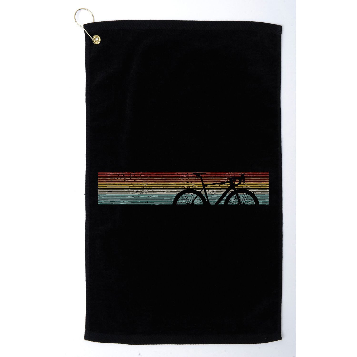 Vintage Road Bike Fixie Bicycle Road Cyclist Retro Cycling Golf Towel