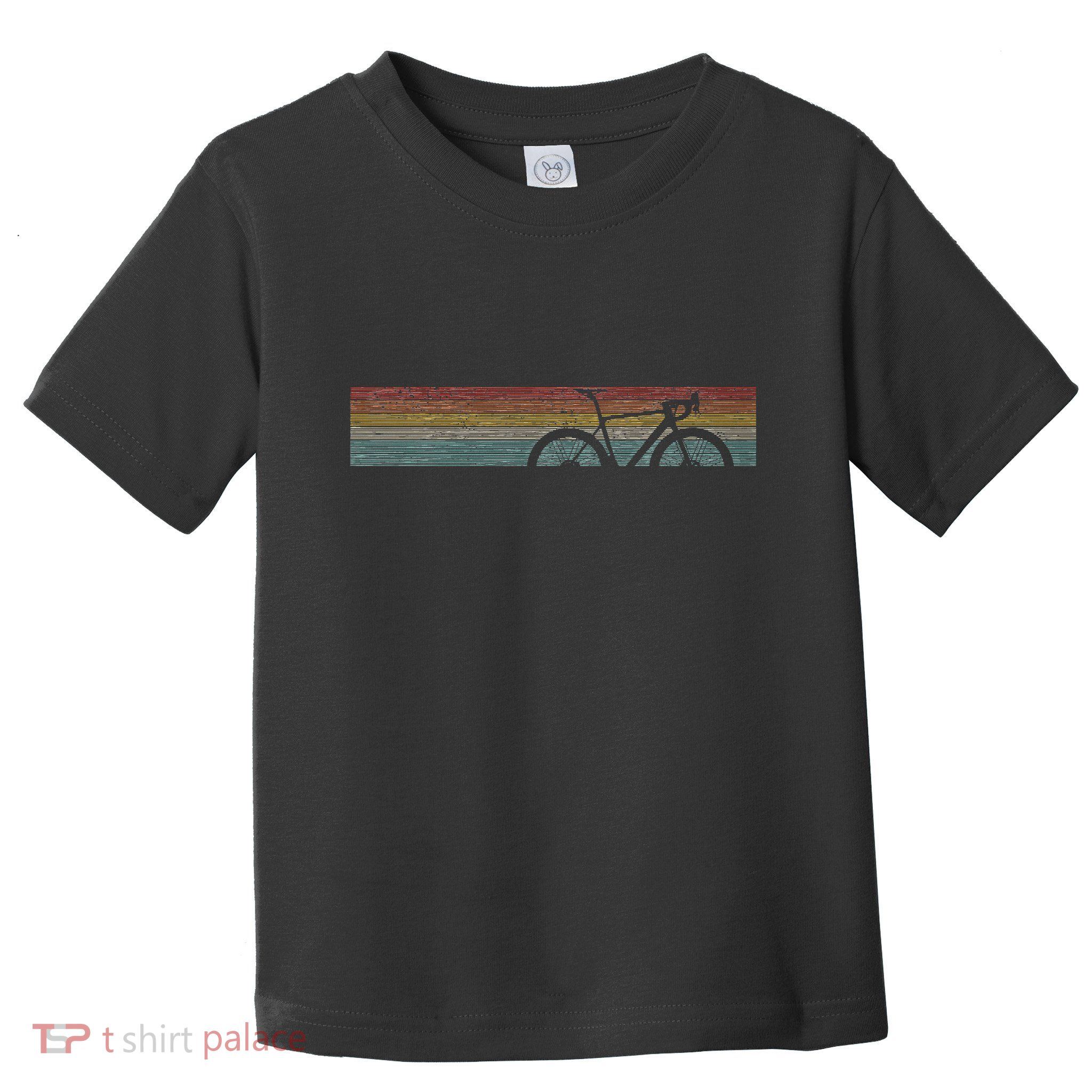Vintage Road Bike Fixie Bicycle Road Cyclist Retro Cycling Toddler T-Shirt