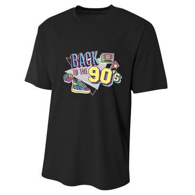 Vintage Retro Back To 90S Performance Sprint T-Shirt