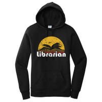 Vintage Reading Book Librarian Retro Sunset Gift Women's Pullover Hoodie