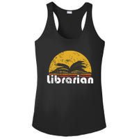 Vintage Reading Book Librarian Retro Sunset Gift Ladies PosiCharge Competitor Racerback Tank