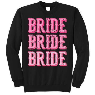 Vintage Retro Bride Rodeo Cowgirl Bachelorette Party Wedding Sweatshirt