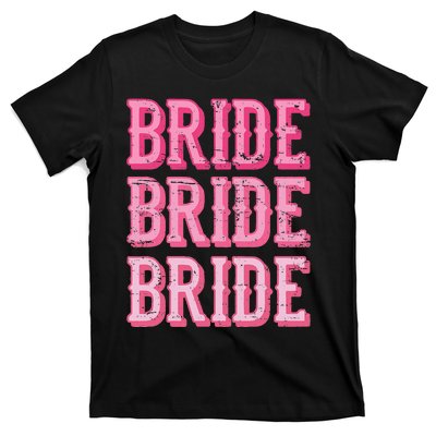 Vintage Retro Bride Rodeo Cowgirl Bachelorette Party Wedding T-Shirt