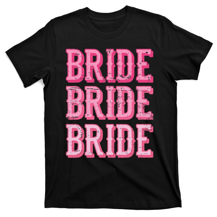 Vintage Retro Bride Rodeo Cowgirl Bachelorette Party Wedding T-Shirt