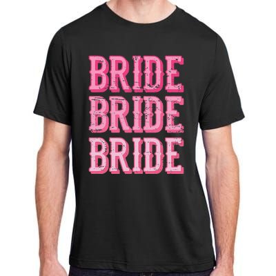 Vintage Retro Bride Rodeo Cowgirl Bachelorette Party Wedding Adult ChromaSoft Performance T-Shirt