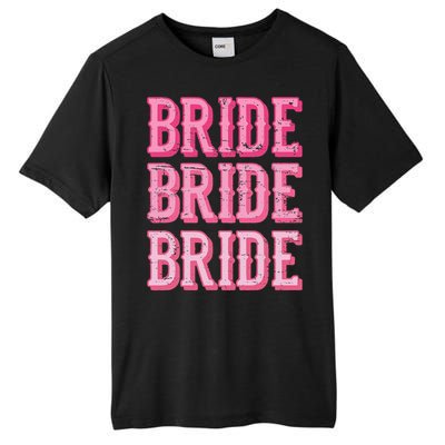 Vintage Retro Bride Rodeo Cowgirl Bachelorette Party Wedding Tall Fusion ChromaSoft Performance T-Shirt