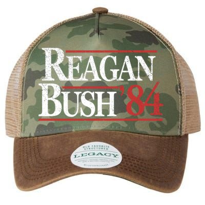 Vintage Reagan Bush 1984 Legacy Tie Dye Trucker Hat
