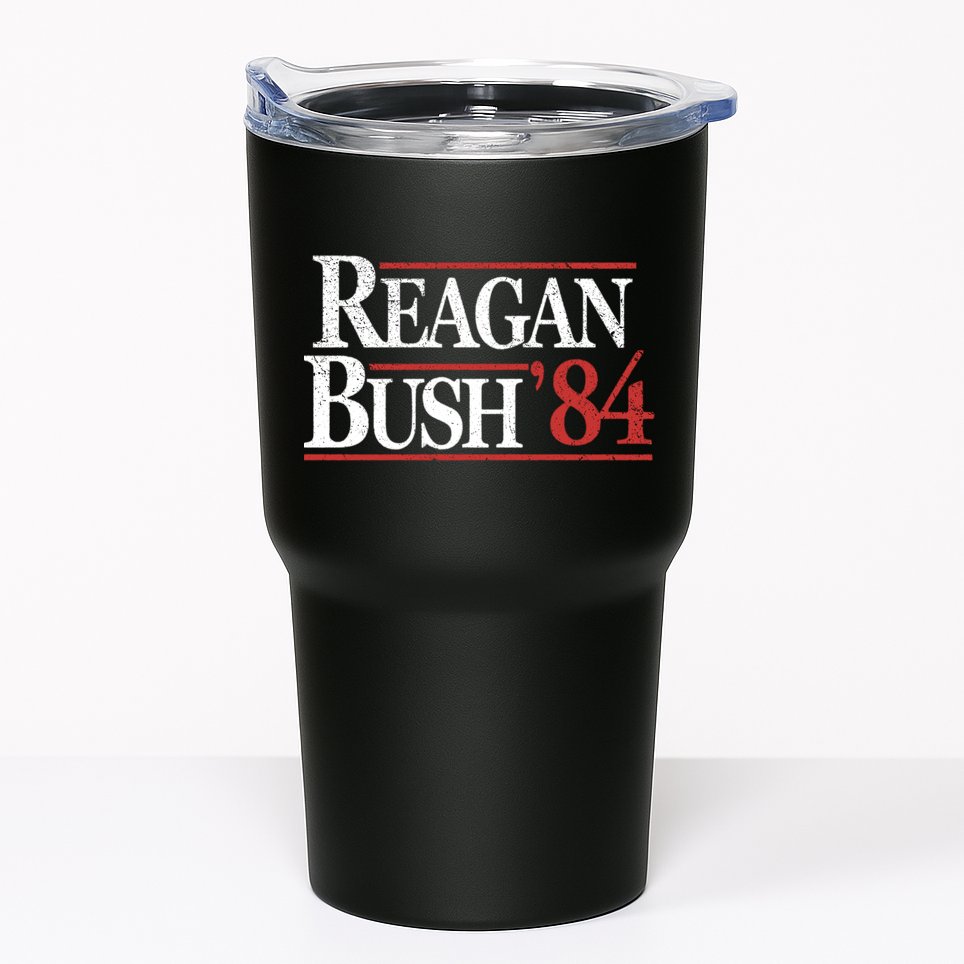 Vintage Reagan Bush 1984 Tumbler