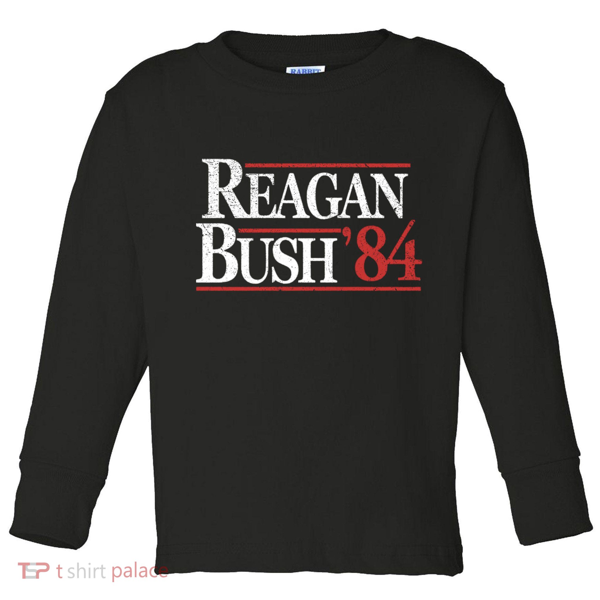 Vintage Reagan Bush 1984 Toddler Long Sleeve Shirt