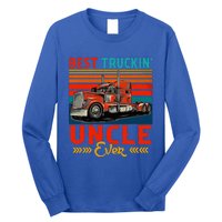 Vintage Retro Best Truckin Uncle Ever Long Sleeve Shirt