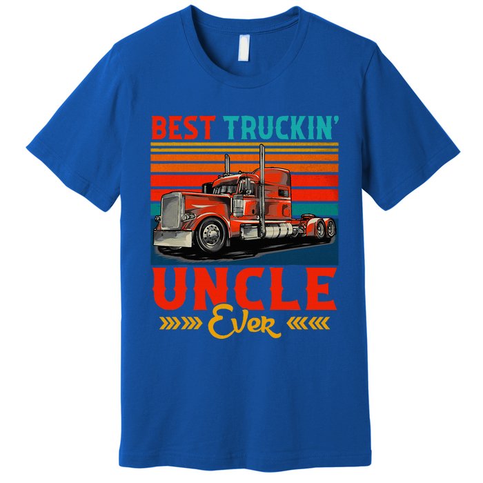 Vintage Retro Best Truckin Uncle Ever Premium T-Shirt